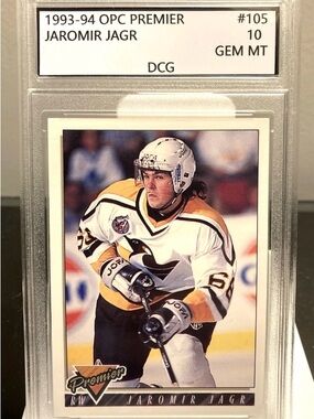 OPC Premier Jaromir Jagr Hockey Card DCG 10